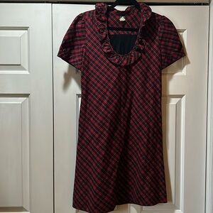 Plaid pullover dress by J Crew.